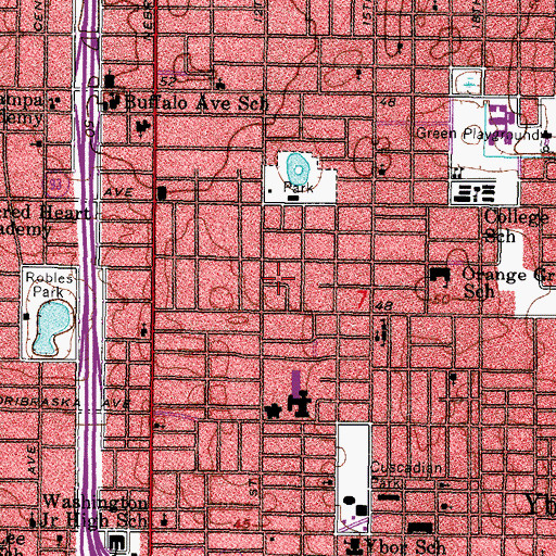 Topographic Map of Canning, FL