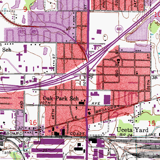 Topographic Map of Capitano, FL