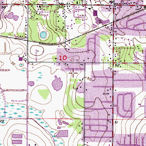 Topographic Map of Carriage Crossing, FL