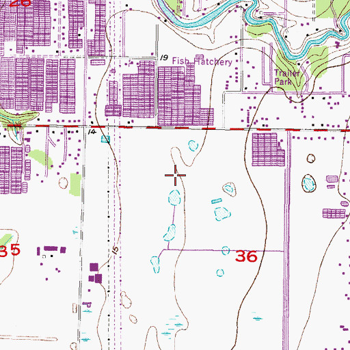 Topographic Map of Carriage Pointe, FL