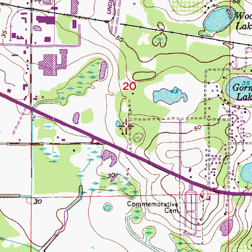 Topographic Map of Carrollton, FL