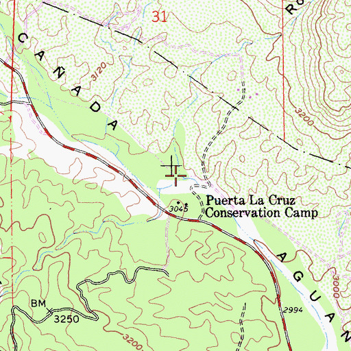 Topographic Map of Rock Canyon, CA