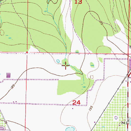 Topographic Map of Carverwoods, FL