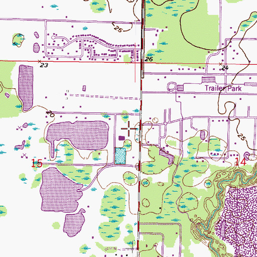 Topographic Map of Casa Blanca, FL