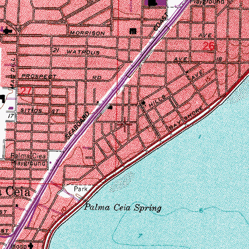 Topographic Map of Casey, FL