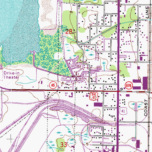 Topographic Map of Causeway Boulevard, FL