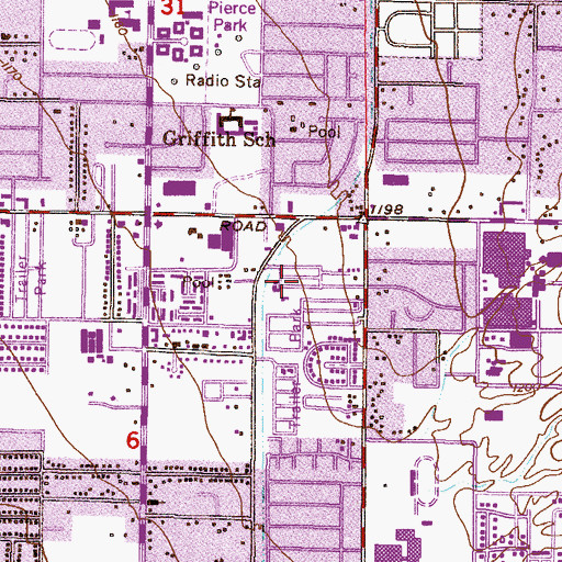 Topographic Map of Desert Sage Mobile Manor, AZ