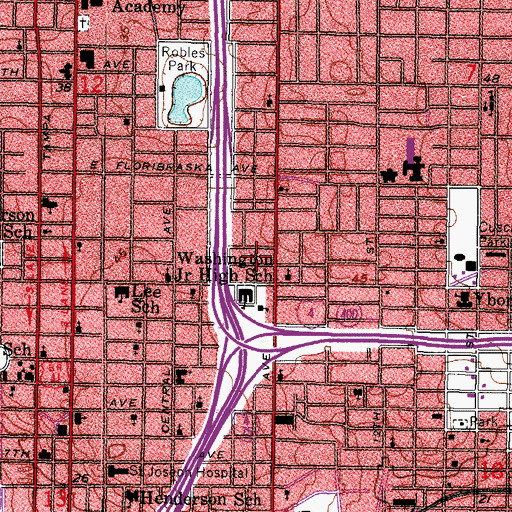 Topographic Map of Centralia, FL