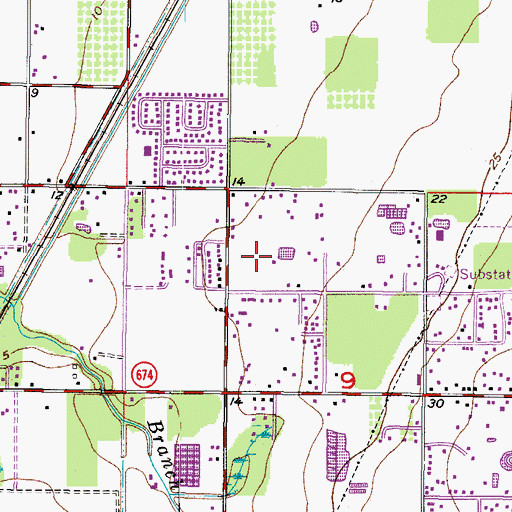 Topographic Map of Chalaiman Estates, FL