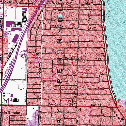 Topographic Map of Chapin Avenue, FL