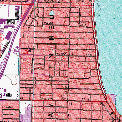 Topographic Map of Chapin Green, FL