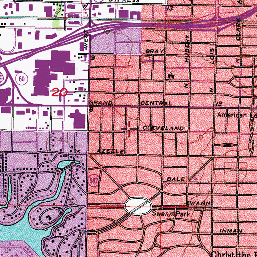 Topographic Map of Chateau Villa, FL