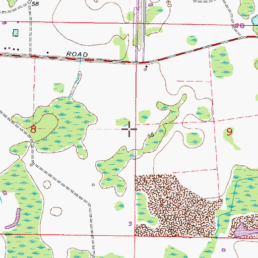 Topographic Map of Cheval Boulevard Estates West, FL