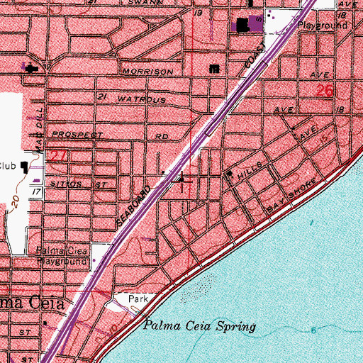 Topographic Map of Chicago Avenue, FL