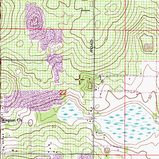Topographic Map of Clark, FL
