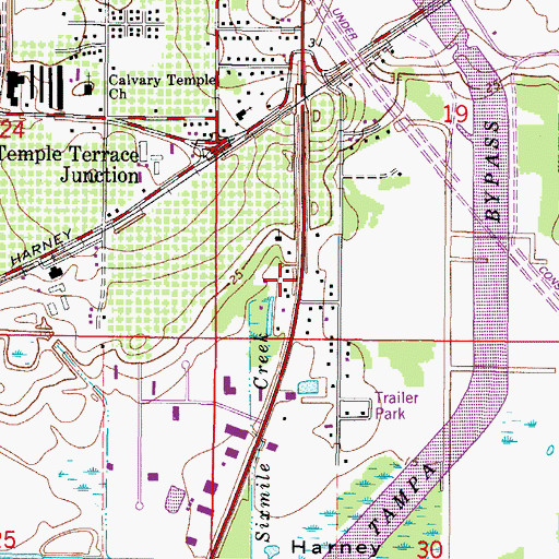 Topographic Map of Clewis Garden, FL