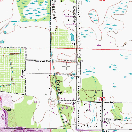 Topographic Map of Clifford Ham, FL