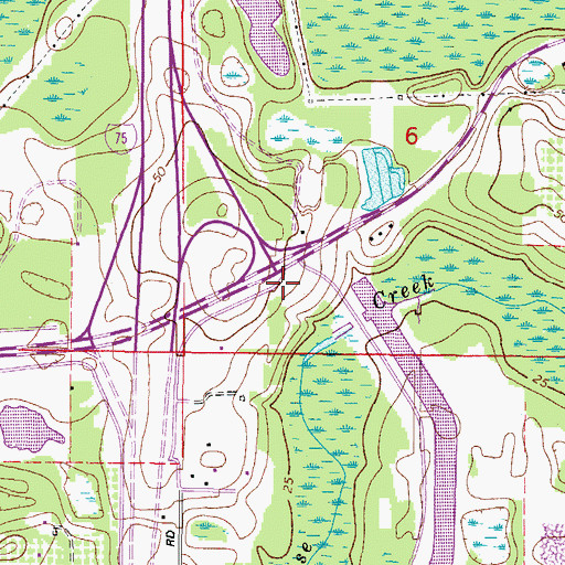 Topographic Map of College Park East, FL