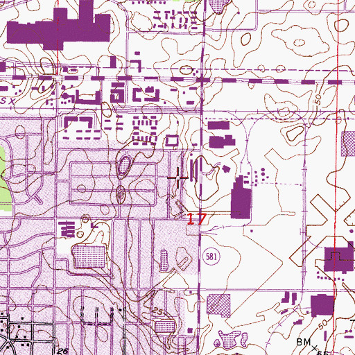 Topographic Map of College Village, FL