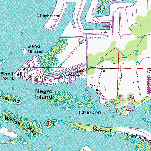 Topographic Map of Collura, FL