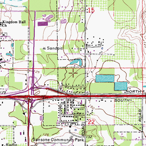 Topographic Map of Colonial Woods, FL