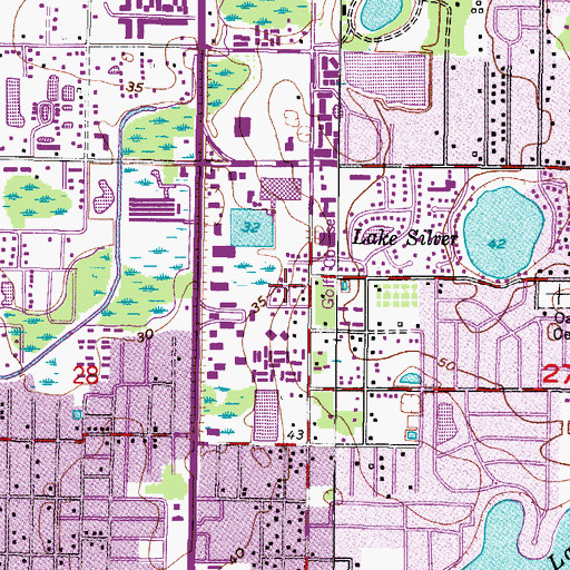 Topographic Map of Community Estates, FL