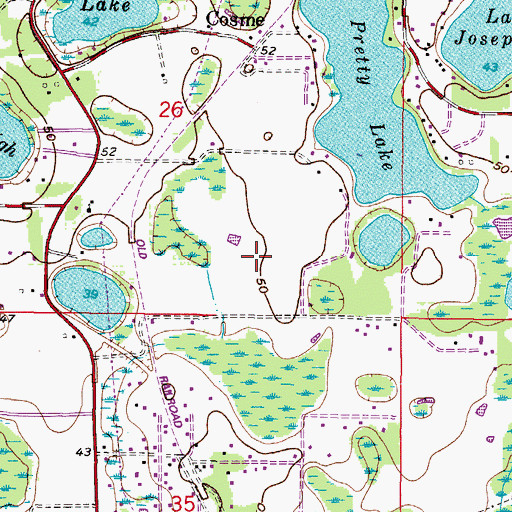 Topographic Map of Cone Estates, FL