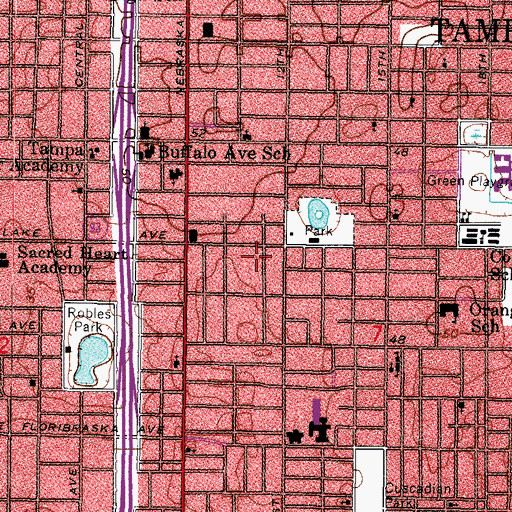 Topographic Map of Cones, FL