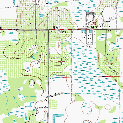 Topographic Map of Constellation Acres, FL