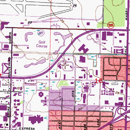 Topographic Map of Cornerstone Plaza, FL