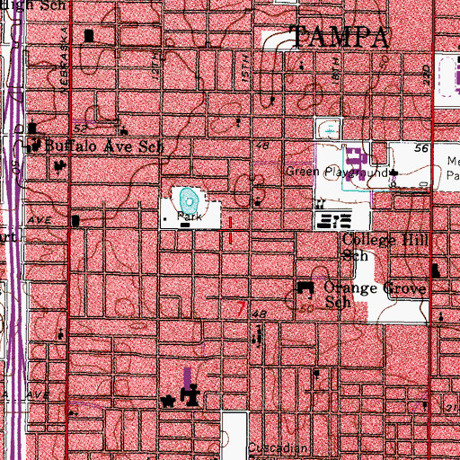 Topographic Map of Cortinos, FL