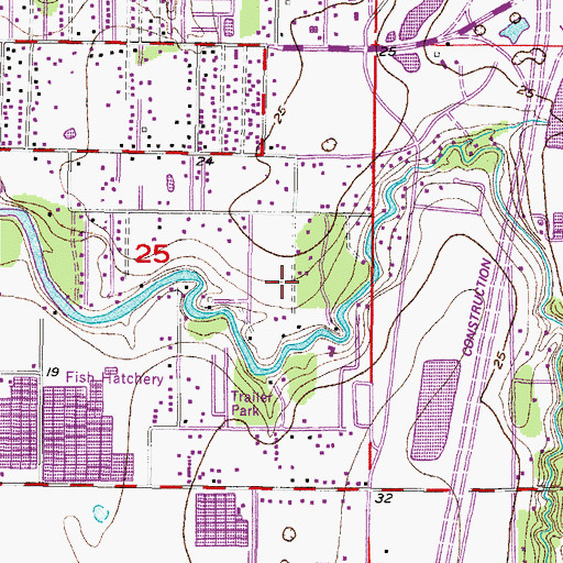 Topographic Map of Country Haven on Bullfrog Creek, FL