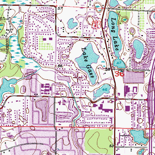 Topographic Map of Country Lakes, FL