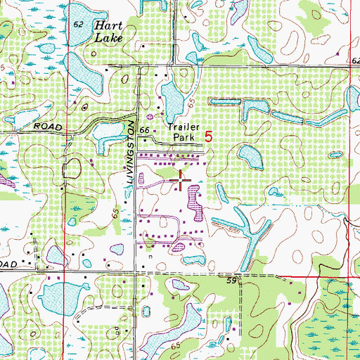 Topographic Map of Country Oaks, FL