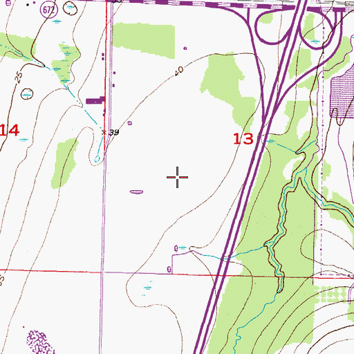 Topographic Map of Covington Park, FL