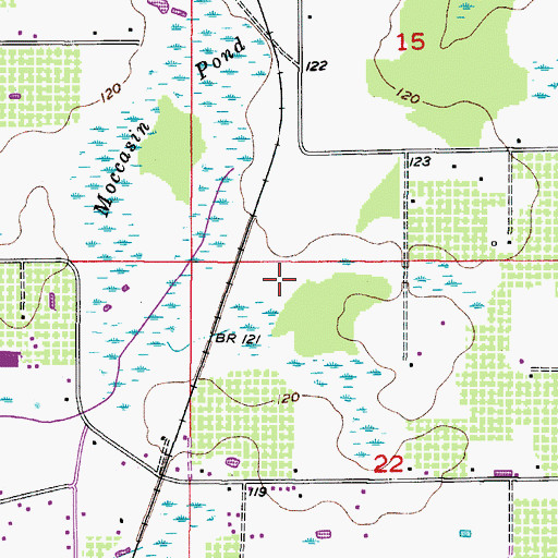 Topographic Map of Cowart Acres, FL