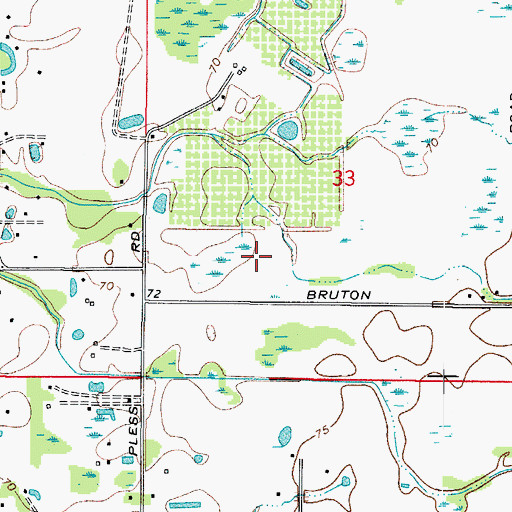 Topographic Map of Crumley, FL