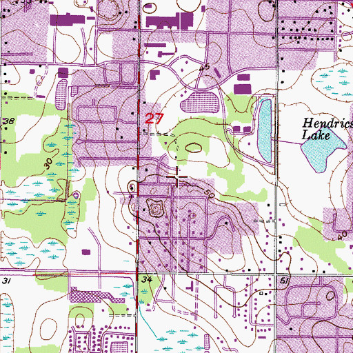 Topographic Map of Larrie Ellen Park, FL