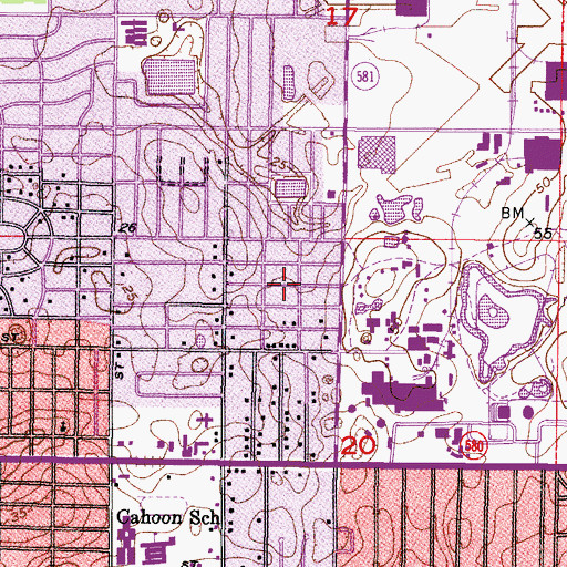 Topographic Map of Laurel Terrace, FL