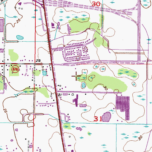 Topographic Map of Legacy Park, FL