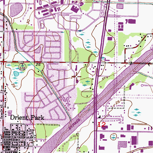 Topographic Map of Leitners, FL