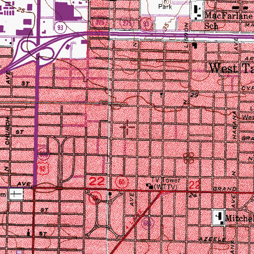 Topographic Map of Lincoln, FL