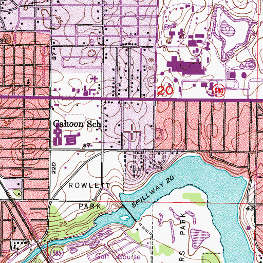 Topographic Map of Linda Court, FL