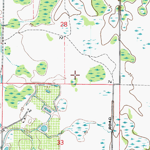 Topographic Map of Little Bit Manor, FL