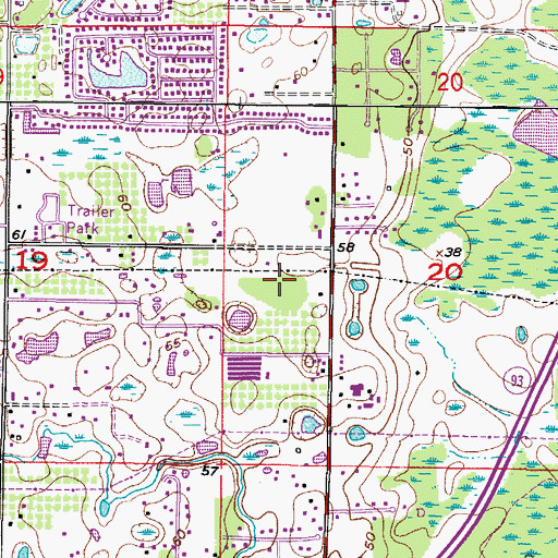 Topographic Map of Live Oak, FL