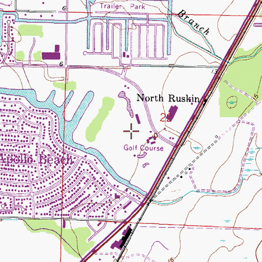 Topographic Map of Lookout Place, FL