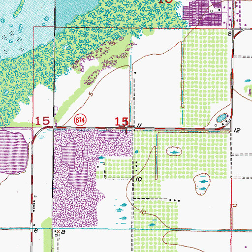 Topographic Map of Lost River Preserve, FL
