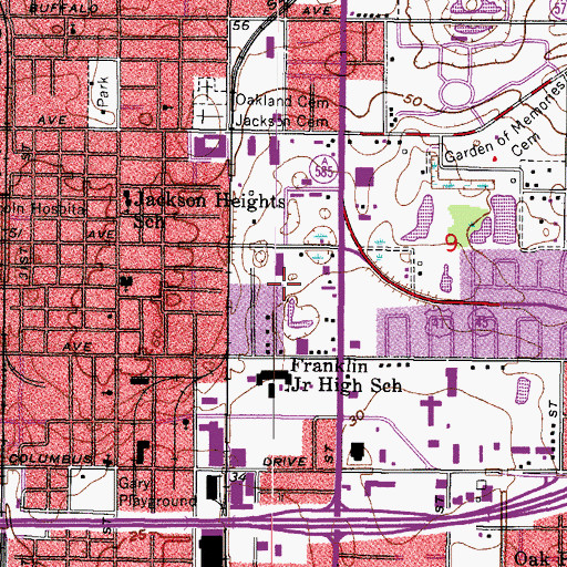 Topographic Map of Lullaby Pines, FL
