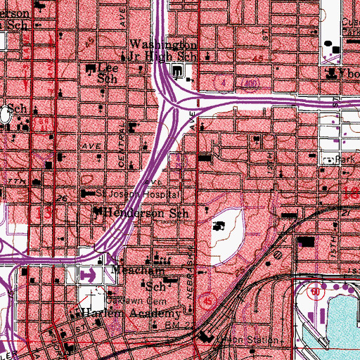 Topographic Map of Lykes, FL