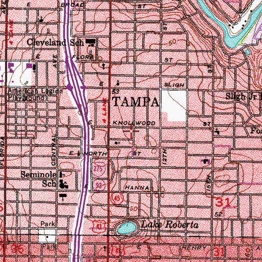 Topographic Map of Maag, FL